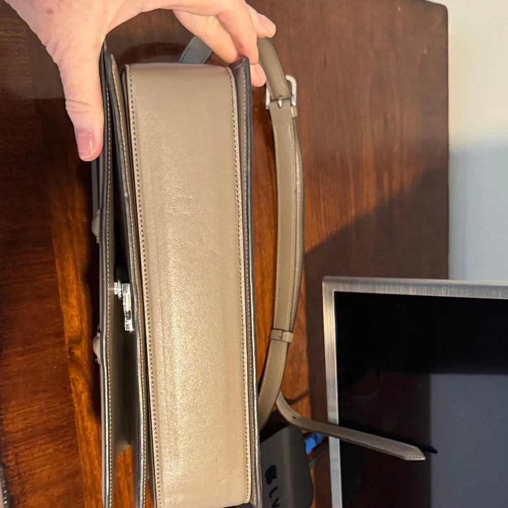 Toteme “T” Leather Shoulder Bag - Picture 7 of 10